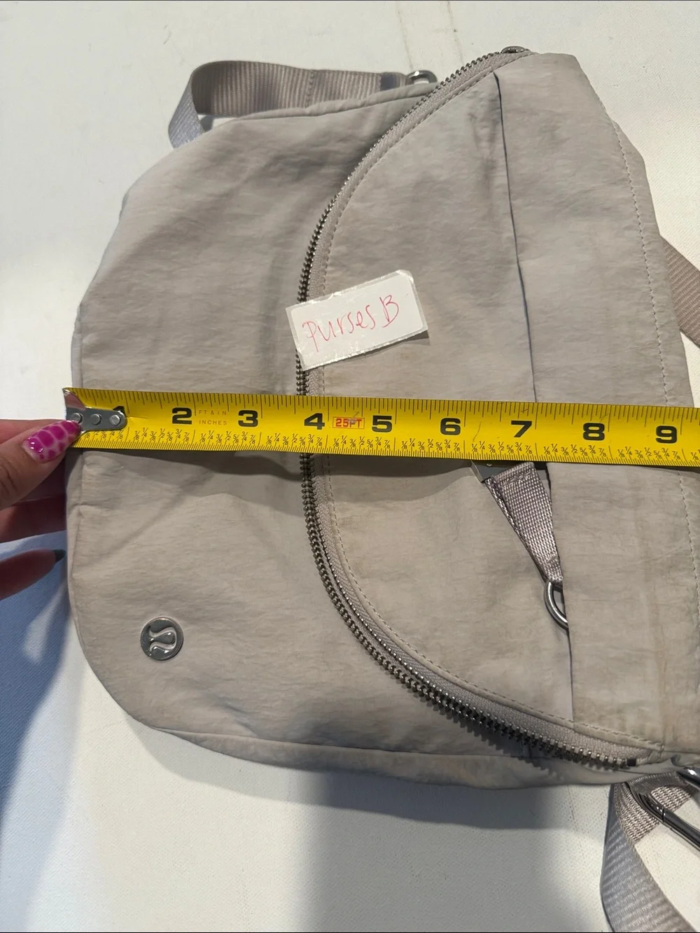 lululemon athletica Taupe Gray Crossbody Messenger Bag
